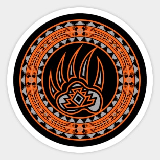 Bear Spirit (Orange) Sticker